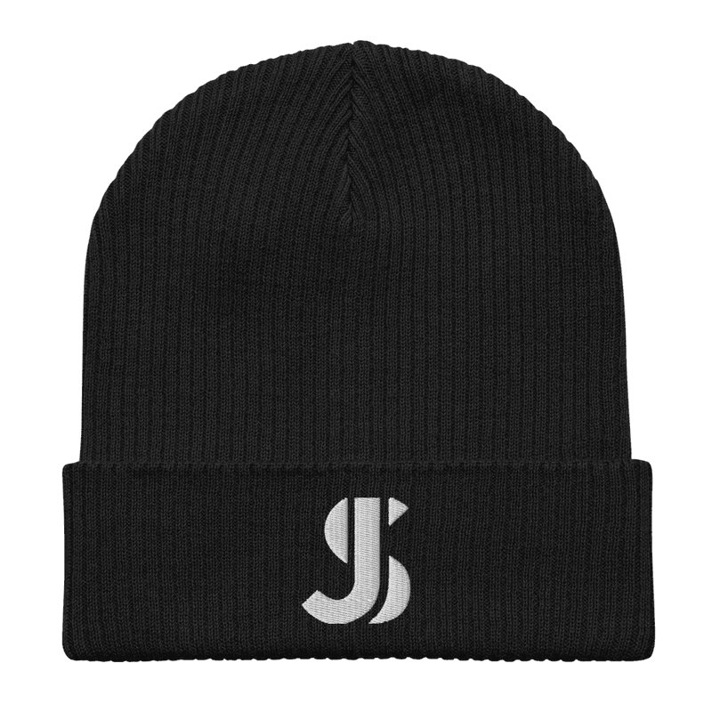 JS Logo Organic Ribbed Beanie