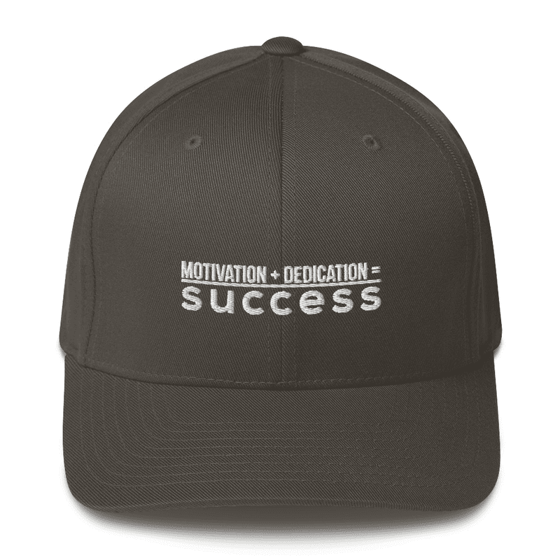 Motivation + Dedication = Success Flex Fit Hat view 5