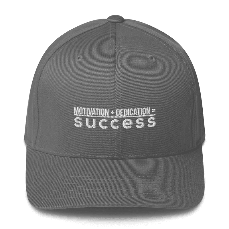Motivation + Dedication = Success Flex Fit Hat view 6