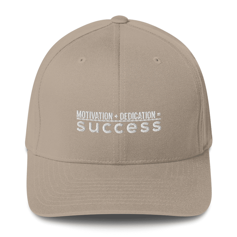 Motivation + Dedication = Success Flex Fit Hat view 7