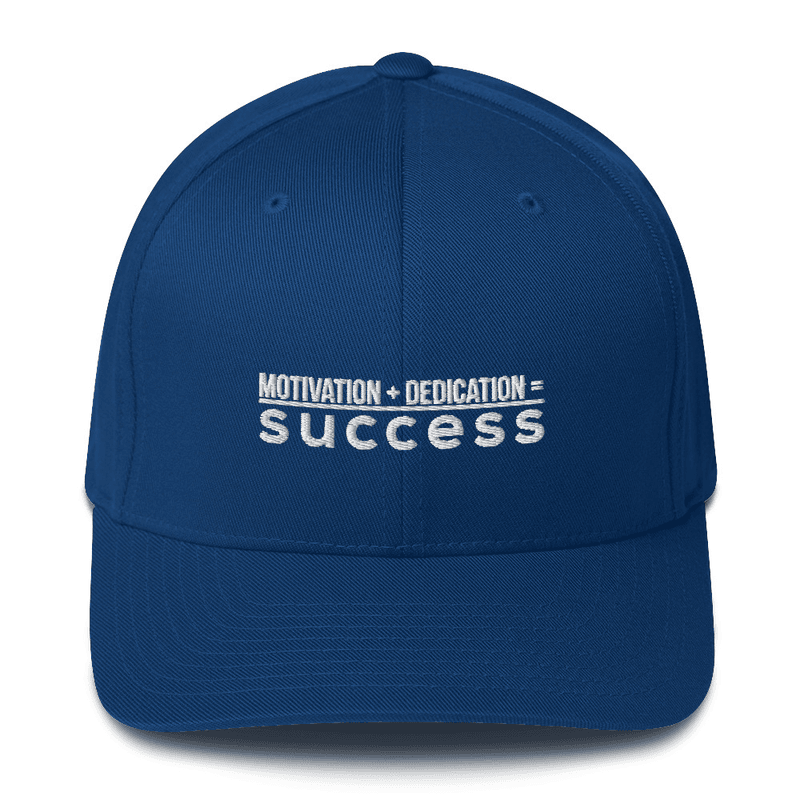 Motivation + Dedication = Success Flex Fit Hat view 3